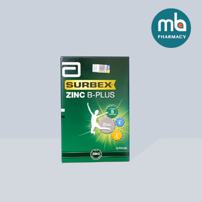 SURBEX ZINC B-PLUS TABLETS 10'S – Medibay Pharmacy : Health | Beauty ...