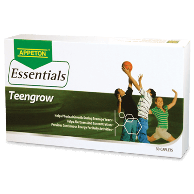 APPETON ESSENTIALS TEENGROW CAP 3X10'S