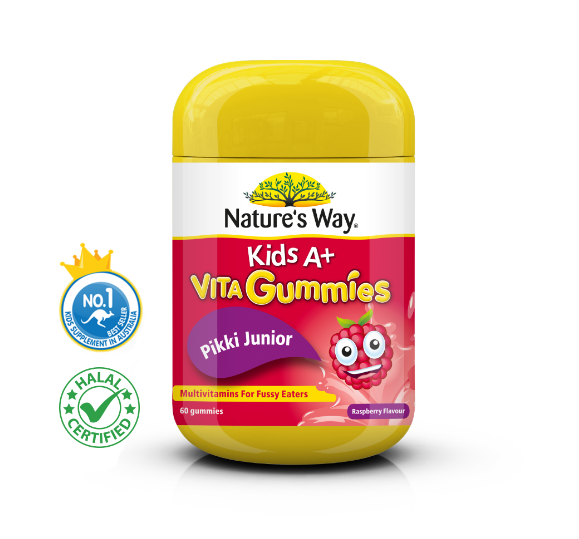 NATURE'S WAY KIDS A+ VITA GUMMIES PIKKI JUNIOR GUMMIES 60'S