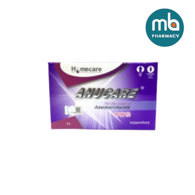 HOMECARE ANUCARE SUPPOSITORIES 5'S