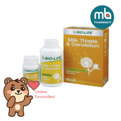 BIO-LIFE MILK THISTLE AND DANDELION CAPSULES 350+30'S