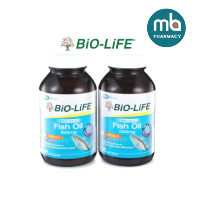 BIO-LIFE OMEGA FISH OIL 1000MG 2X200S – Medibay Pharmacy : Health ...