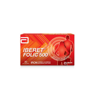 IBERET FOLIC 500 TABLETS 30'S