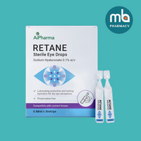 RETANE STERILE EYE DROPS 0.1% 0.88ML X30