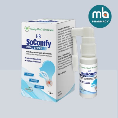 HS SOCOMFY ORAL SPRAY 15ML