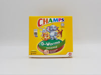 Champs D-Worms 200mg Chewable Tablet 2's Chocolate Flavour