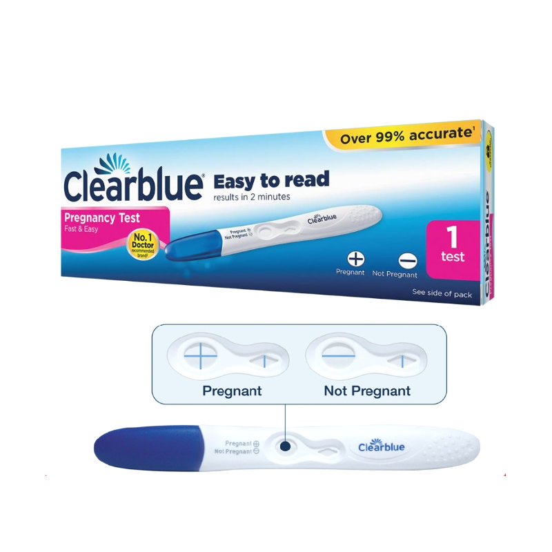 CLEARBLUE PREGNANCY TEST EASY 1'S – Medibay Pharmacy : Health | Beauty ...