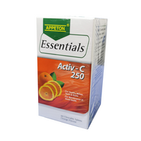 APP ESSENTIALS ACTIV-C 250MG CHEWABLE TABLETS ORANGE 60'S